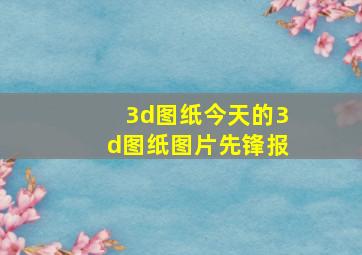 3d图纸今天的3d图纸图片先锋报