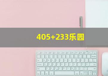 405+233乐园