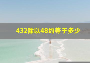 432除以48约等于多少