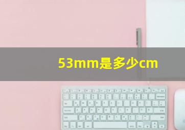 53mm是多少cm