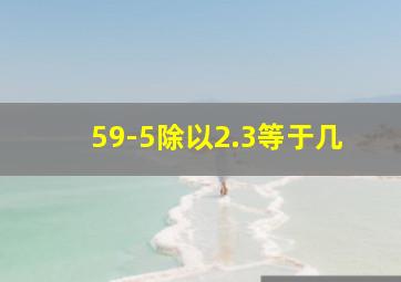 59-5除以2.3等于几