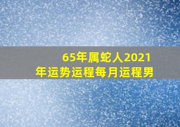 65年属蛇人2021年运势运程每月运程男