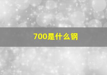 700是什么钢