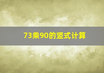 73乘90的竖式计算