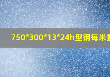 750*300*13*24h型钢每米重量