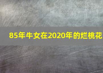 85年牛女在2020年的烂桃花