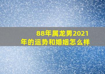 88年属龙男2021年的运势和婚姻怎么样