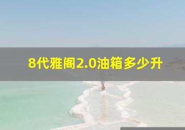 8代雅阁2.0油箱多少升