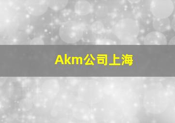 Akm公司上海