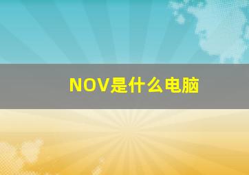 NOV是什么电脑