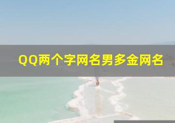 QQ两个字网名男多金网名