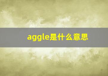 aggle是什么意思