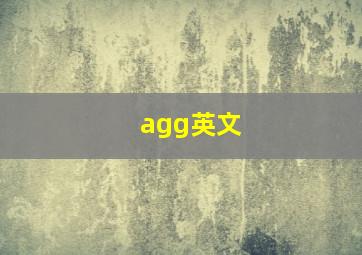 agg英文