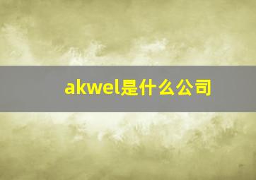 akwel是什么公司