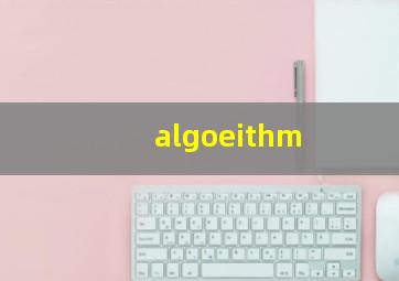 algoeithm