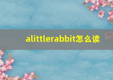 alittlerabbit怎么读