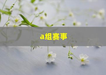 a组赛事