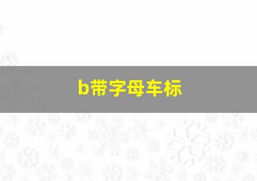 b带字母车标