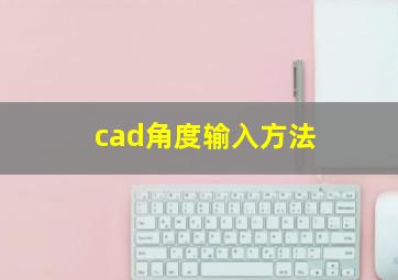 cad角度输入方法