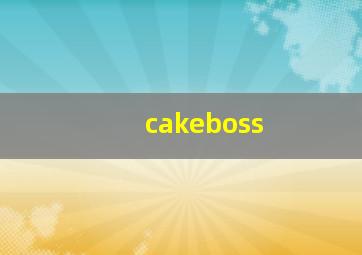 cakeboss