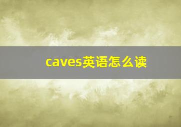 caves英语怎么读