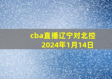 cba直播辽宁对北控2024年1月14日