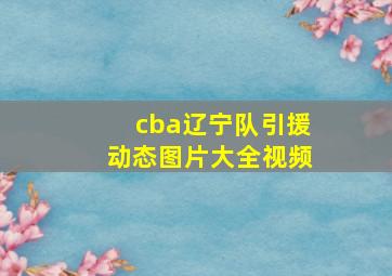 cba辽宁队引援动态图片大全视频