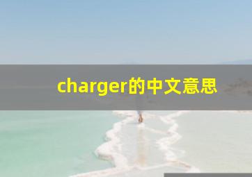 charger的中文意思