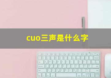 cuo三声是什么字