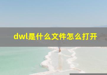 dwl是什么文件怎么打开