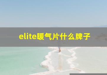 elite暖气片什么牌子