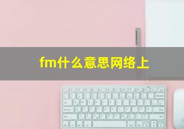 fm什么意思网络上