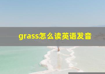 grass怎么读英语发音