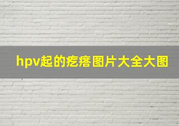 hpv起的疙瘩图片大全大图