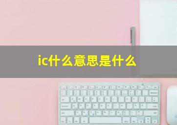 ic什么意思是什么