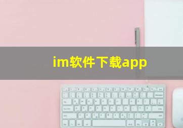 im软件下载app