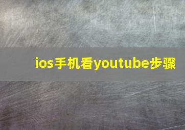 ios手机看youtube步骤