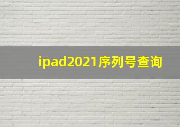 ipad2021序列号查询