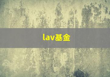 lav基金