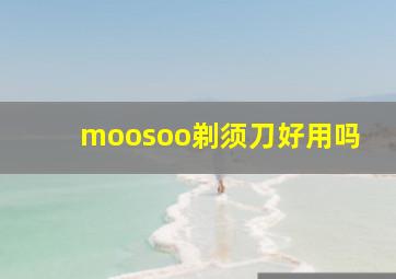 moosoo剃须刀好用吗