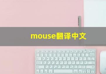 mouse翻译中文