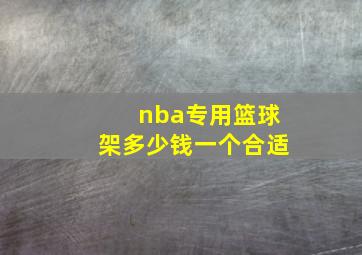 nba专用篮球架多少钱一个合适