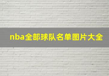 nba全部球队名单图片大全