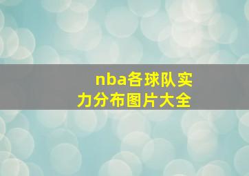 nba各球队实力分布图片大全