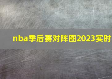 nba季后赛对阵图2023实时