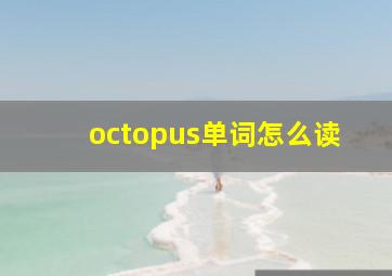 octopus单词怎么读