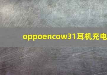 oppoencow31耳机充电