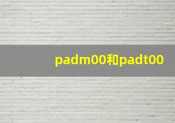 padm00和padt00