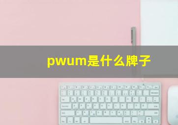 pwum是什么牌子