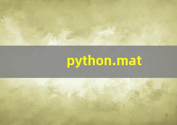 python.mat